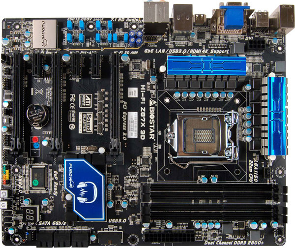 Biostar Hi-Fi Z87X 3D.